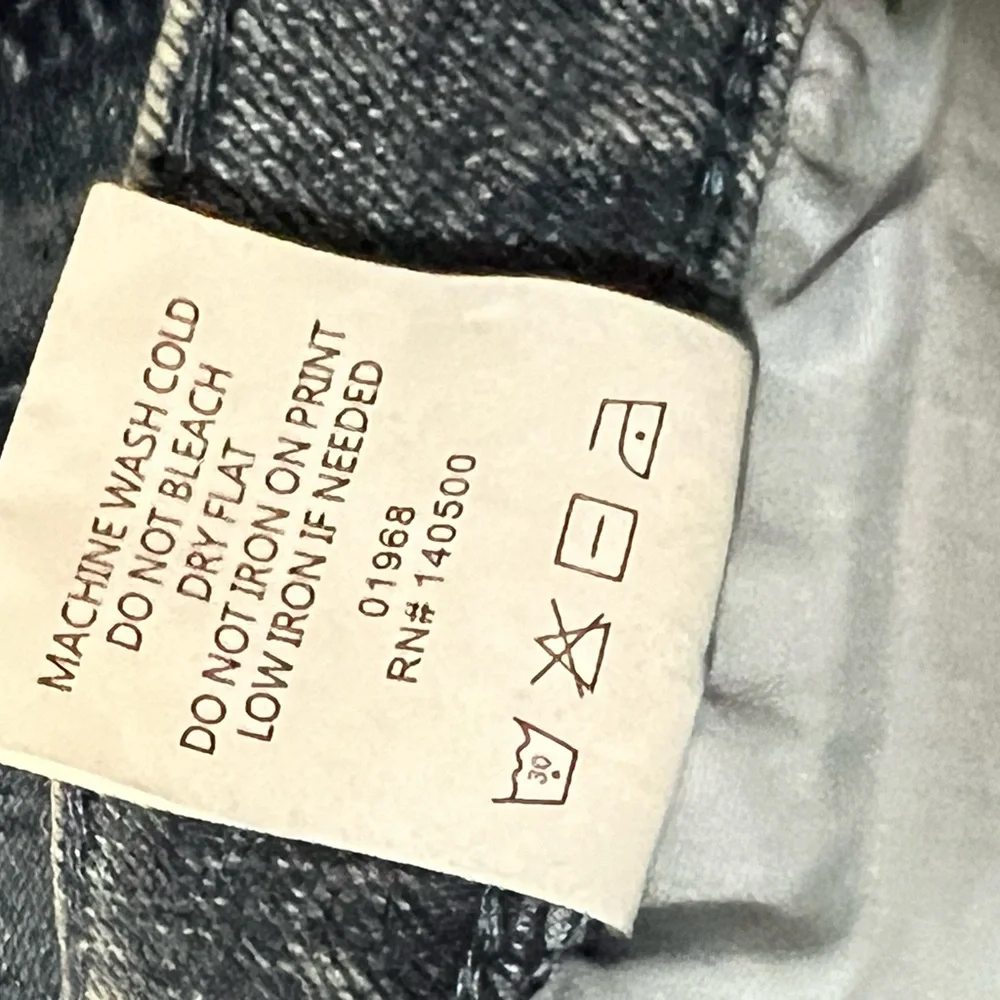 RtA men's slate cargo straight leg jeans vintage indigo pants blue denim size 40
